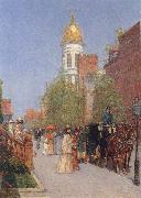 Childe Hassam A Spring Morning oil painting artist